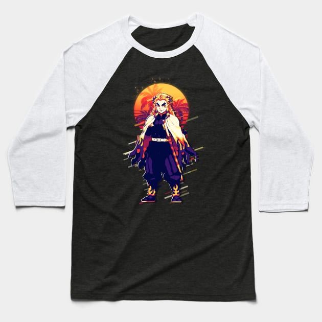 Kyojuro Rengoku Baseball T-Shirt by SiksisArt